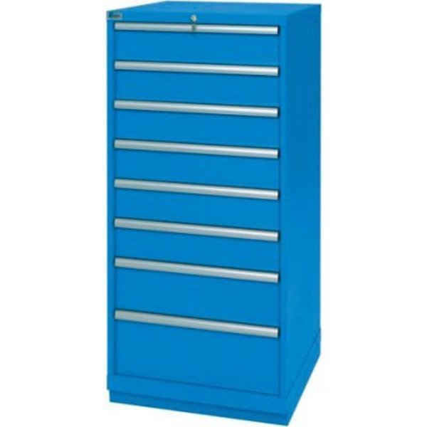 Lista International ListaÂ 8 Drawer Standard Width Cabinet - Bright Blue, Individual Lock XSSC1350-0803BBRG